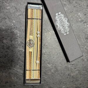 New in box multi strand leather bracelet with magnetic clasp